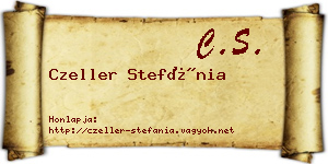 Czeller Stefánia névjegykártya